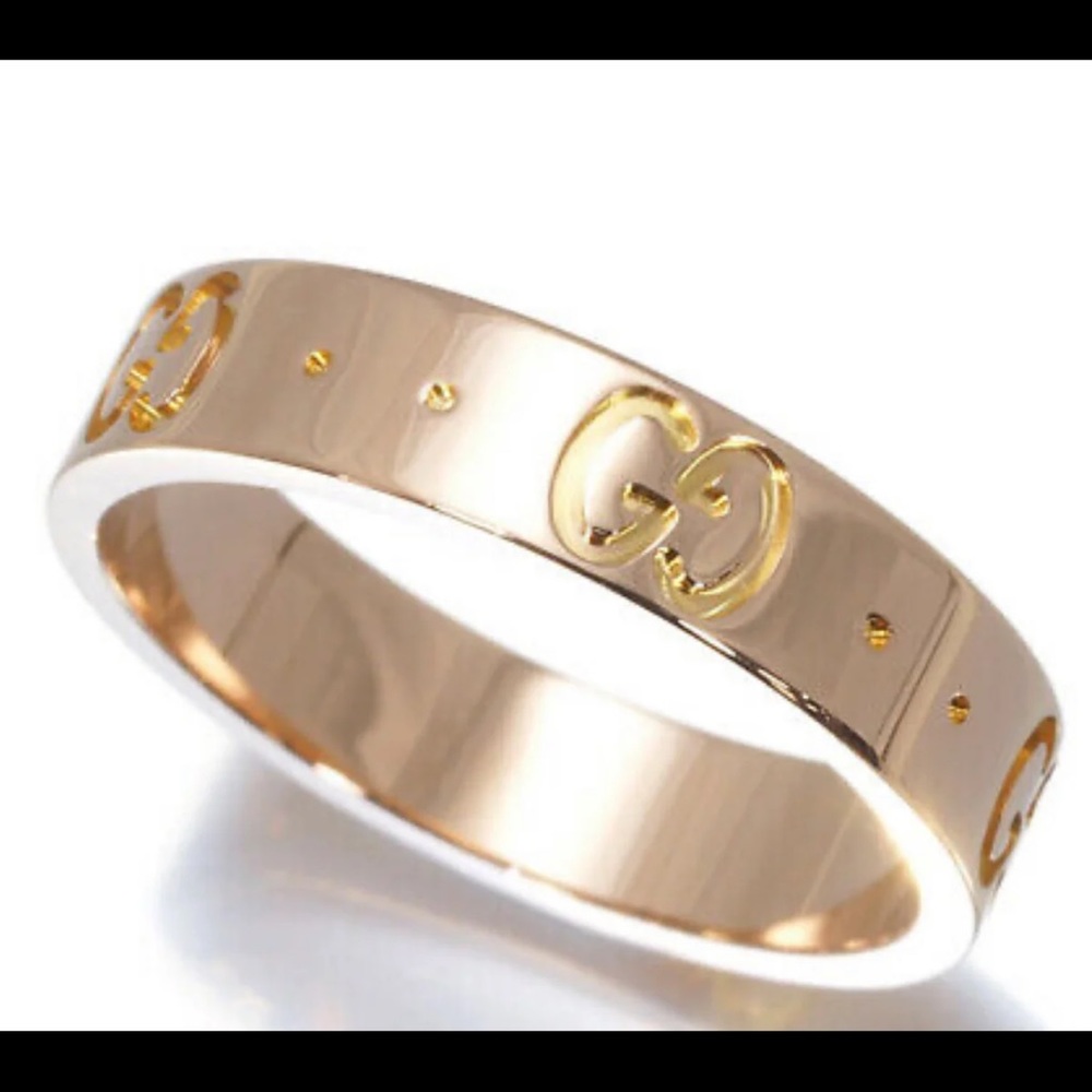 Authentic Gucci Rose gold ring size 5